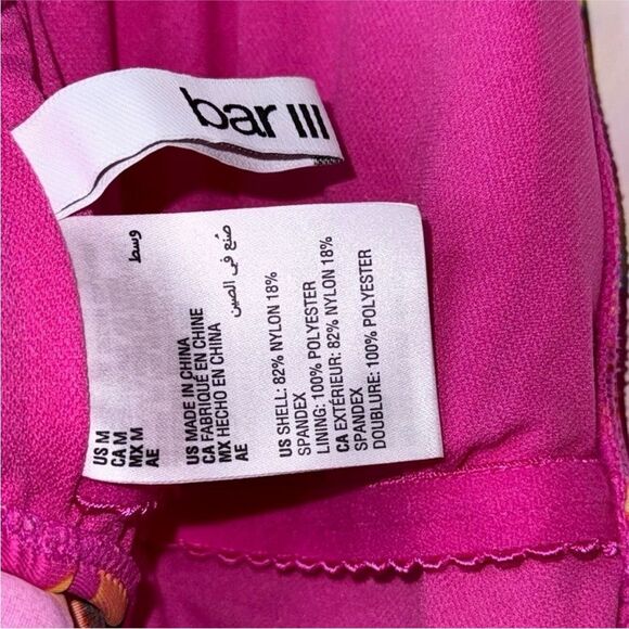 Bar Ill Paradise In The Palms Cowl Neck
One-Piece Swimsuit Magic Magenta Medium - Picture 10 of 12